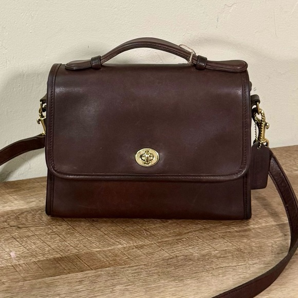 ❤️SOLD❤️Vintage Coach Mahogany Court Bag 9870 - Picture 10 of 10